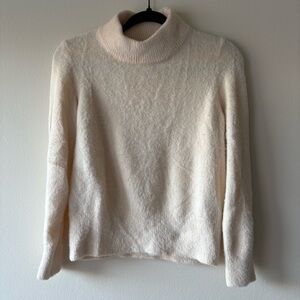 Who What Wear Cream Turtleneck Sweater